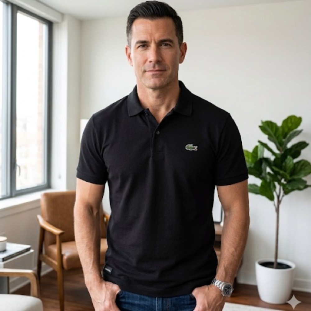 Lacoste Men's Polo Shirt in Black